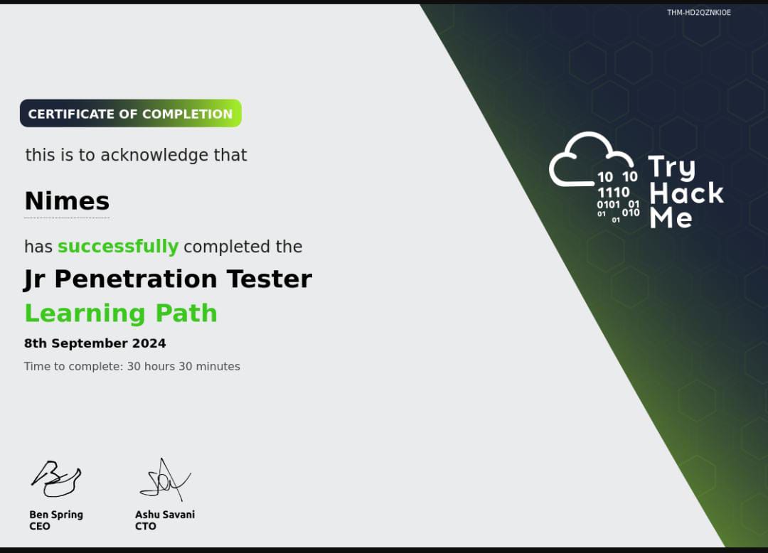 TryHackMe Penetration Tester